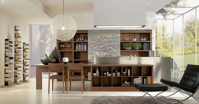 Zgrabne połączenie stali o różnych fakturach z drewnem. Noce (Gatto) za ok. 127 000 zł. SQUARE SPACE