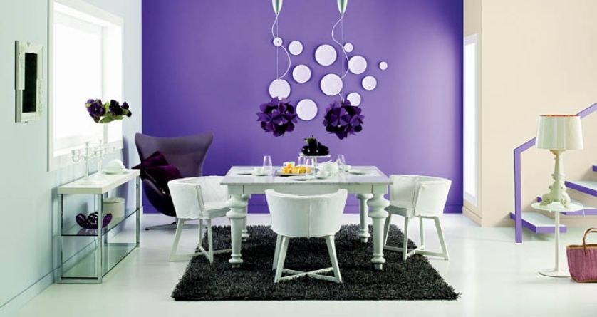 Nie ma jak ożywczy, modny fiolet - farba z mieszalnika o numerze 18RB 08/286. DULUX