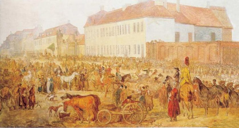 Jan Piotr Norblin Targ na Pradze , ok. 1791 r., Muzeum Narodowe w Poznaniu