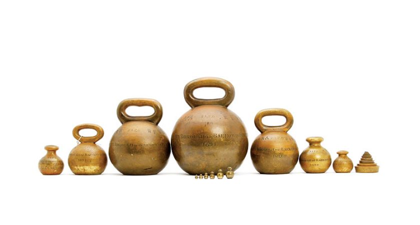 Mosiężne odważniki, Doyle Son, 1894 r., Wielka Brytania