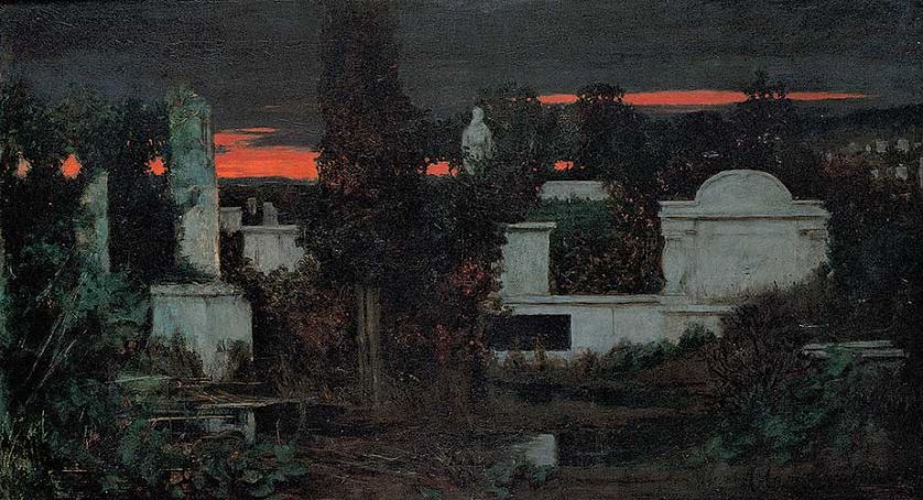 Adam Chmielowski, Cmentarz włoski 1880 r., MN w Krakowie.