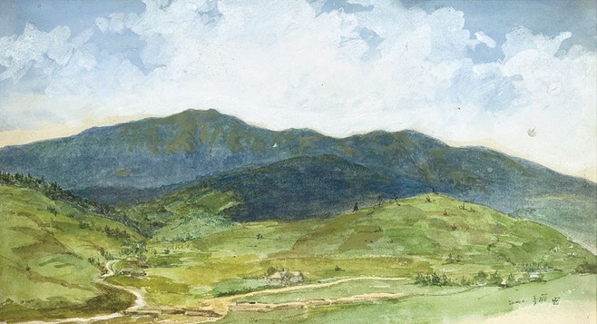 Walery Eljasz-Radzikowski Pejzaż z Zawoi , koniec XIX w.