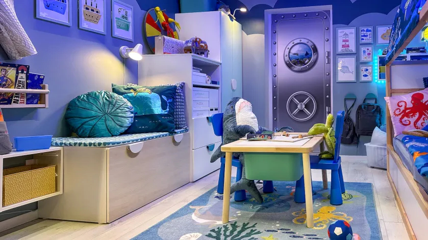 kosmiczny pokój dziecięcy