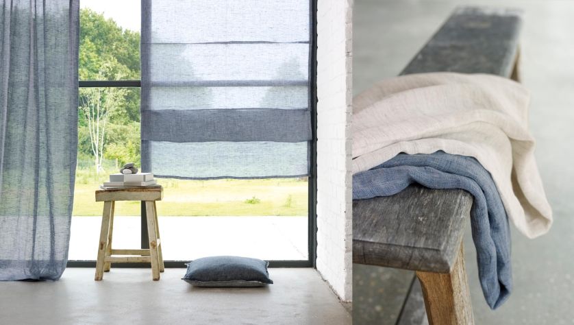 Tkaniny można zastąpić roletami bądź wertykalami, które optycznie poszerzą lub wydłużą nasze okna. Tkaniny można