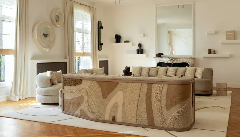 luksusowy apartament w Paryżu projektu Stéphanie Coutas