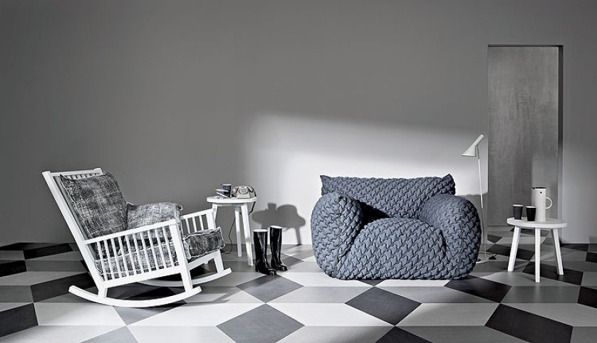 Pikowane szarości z kolekcji Gray Sweet Nuvola. Paola Navone dla GERVASONI