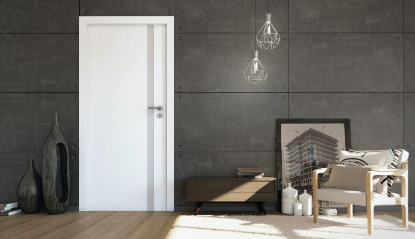 białe drzwi wewnętrze