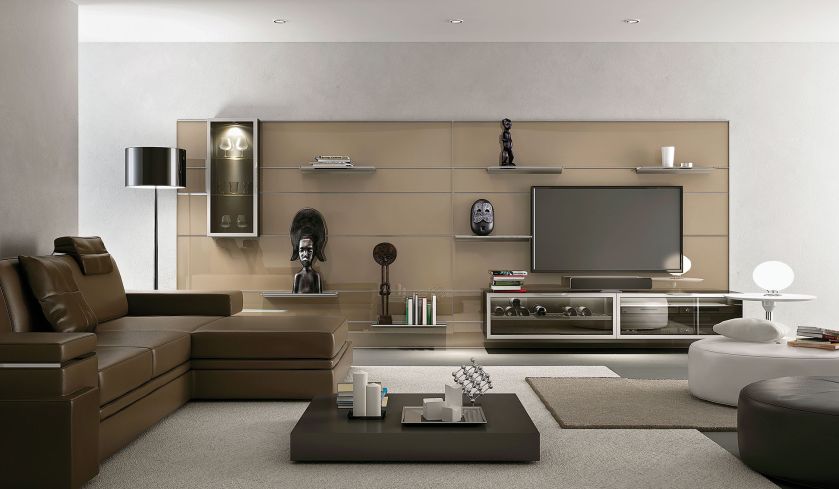 QD12 – system ścienny złożony z półek, szafek i witryn mocowanych na panelu, ZOBAL, zobal.com.pl 4.