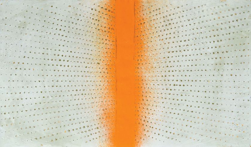 Z cyklu Wnętrza , gwasz na papierze, lata 70.