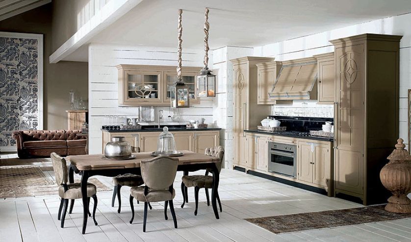 Ze stołem, kanapą, dywanami. MARCHETTI GROUP