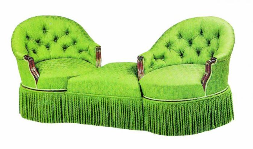 Sofa, okres wiktoriański. Rekamiera i spółka