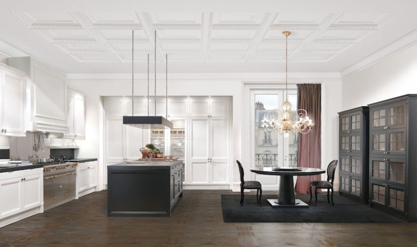 Kuchnia Castagna Cucine. Kuchnia z ręcznie rzeźbionymi detalami