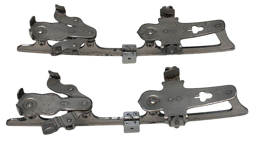 Metalowe płozy przypinane do butów, I poł. XX w., Austria