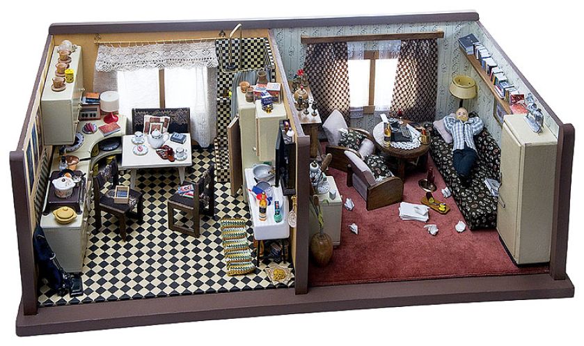 Mieszkanie niedocenionego pisarza – kawalera.