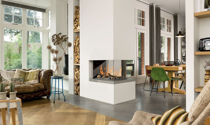 Kominek gazowy na pilota, BRUNNER. Modne ciepło: kominki i grzejniki na zimne wieczory