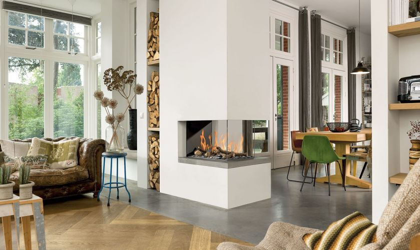 KOMINEK GAZOWY na pilota, BRUNNER. Kominki w salonie - galeria inspiracji