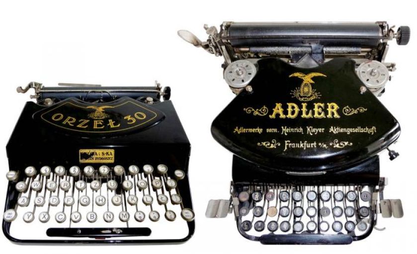 Polski Orzeł 30 z 1927 r., przenośna maszyna walizkowa poznańsko-bydgoskiej firmy Skóra i Spółka, kolekcja
