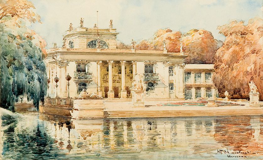 Władysław Chmieliński, Pałac na Wodzie w Łazienkach Warszawskich , Aukcja Sztuki Dawnej, z dn. 17.03.2013,