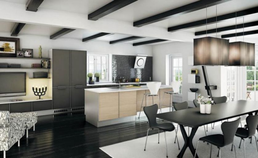 Czarny nie musi być smutny. Kolekcja Modern Alu to nowość w wydaniu firmy HTH - szafki na wysoki połysk,