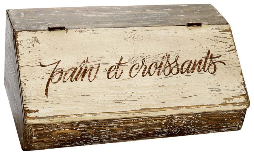 Współczesny, stylizowany, drewniany chlebak z zamykaną klapką, WWW.COUNTRYCORNER.COM