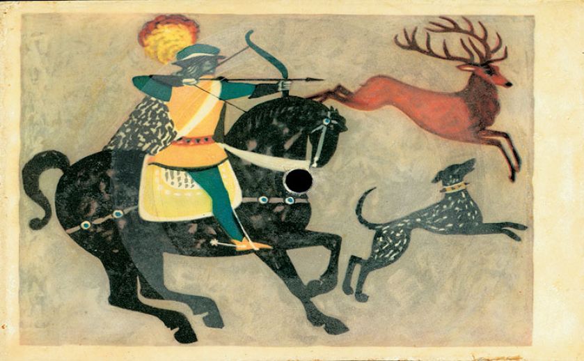 Speedy Gonzales w połączeniu z reprodukcją Polowanie na jelenia Stanisława Rozwadowskiego – pomysł prywatnej