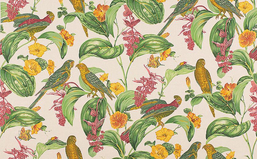 Egzotycznie od PIERRE FREY. Ptaki na porcelanie, tkaninach, tapetach