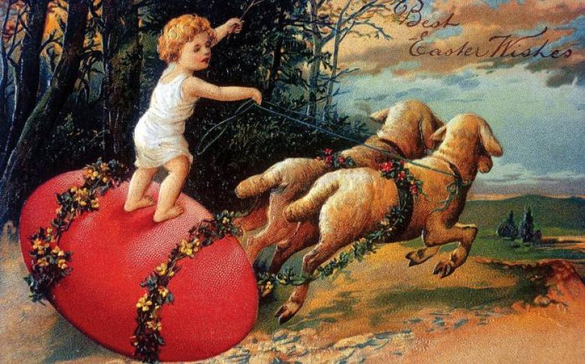 Wielkanocne życzenia, 1905 r., fot. MEDIUM