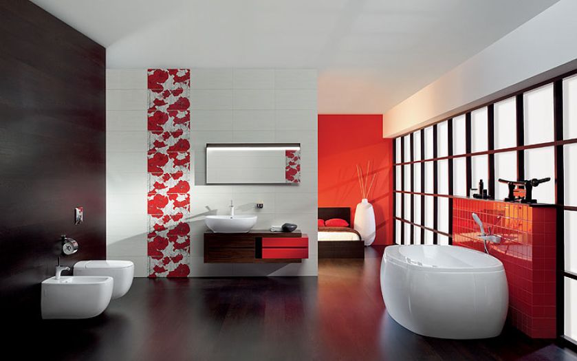 Kioto – wanna z panelem (marka Opoczno), ok. 3198 zł. ROVESE