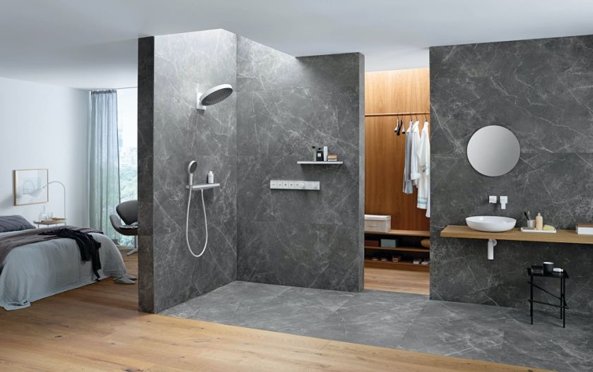 matowe wykończenia w łazience