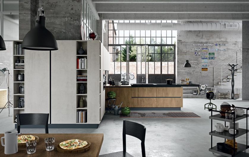 kuchnia w stylu loftowym