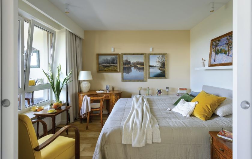 sypialnia styl eklektyczny