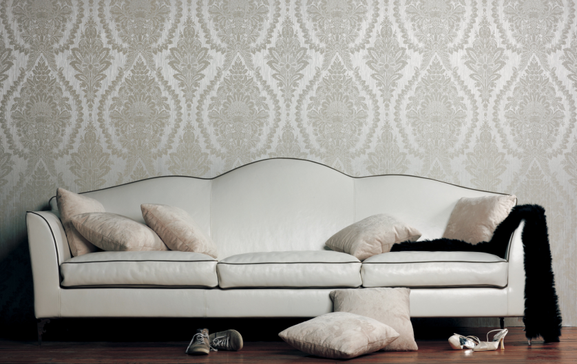 Tapety z jedwabiu, satyny i aksamitu