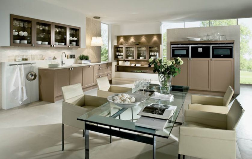 Do nowoczesnej kuchni - szklany stół. RUSTIC