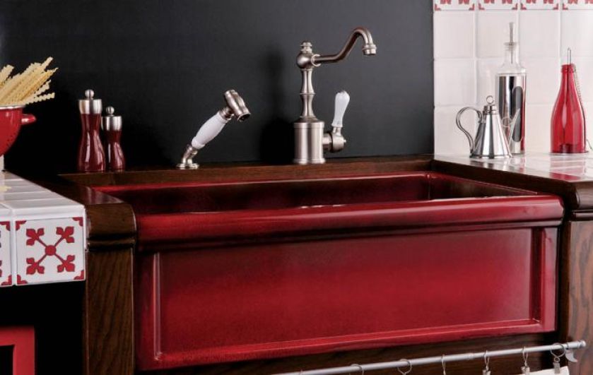 Zlew od Herbeau, może być z młynkiem, głębokość – 24 cm. Kosztuje 9359 zł. Stepim