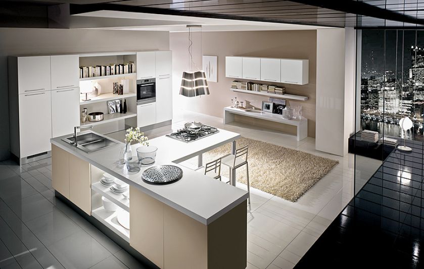 Czyli wyspa i stół w jednym, fronty z MDF-u lub szkła, HOMECUCINE.PL