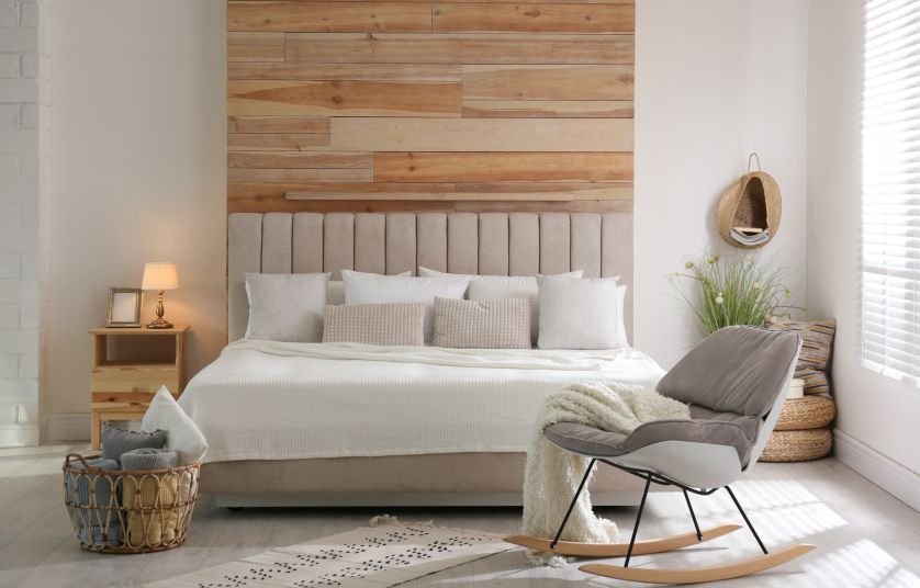 sypialnia w stylu skandynawskim