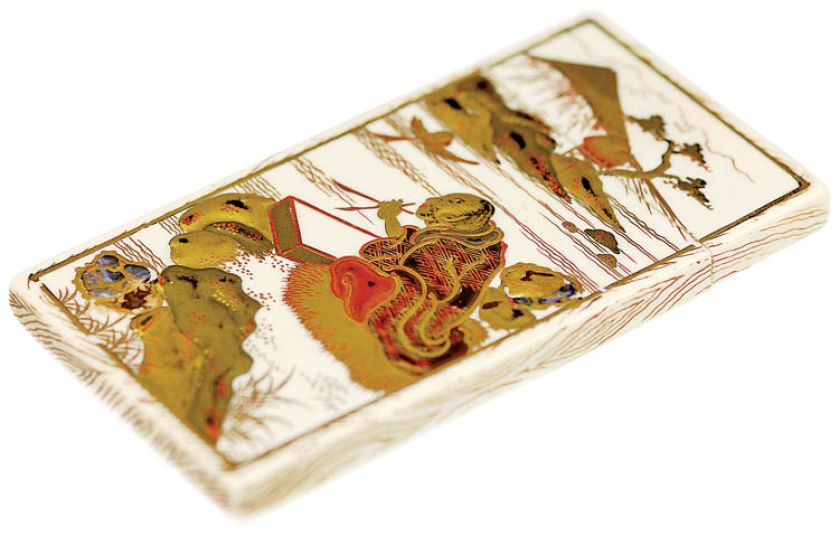 Wizytownik japoński w stylu hiramakie, z kolekcji Włodzimierza Hermana, fot. G. Kołodziej i J. Twardowski/JTFOTO.DK