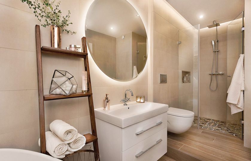 Mieszkanie w nowoczesnym, ciepłym stylu