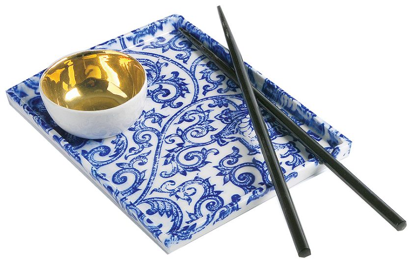 Oriental, talerz na sushi. Ceramika Marka Cecuły