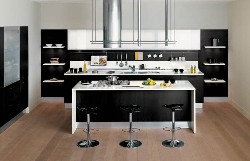 Meble Vela, czyli żagiel. SNAIDERO. Gotowanie - smakowanie