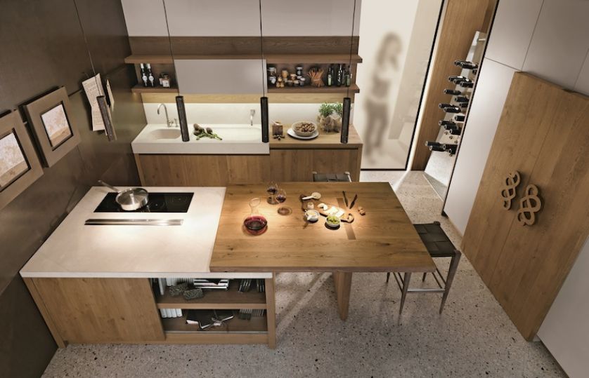 Kuchnia Castagna Cucine. Kuchnia z ręcznie rzeźbionymi detalami