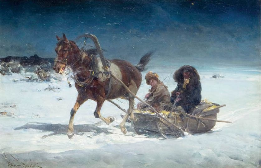 Alfred Wierusz-Kowalski, Sanna nocą , lata 90. XIX w., cw 160 tys. zł, DESA UNICUM