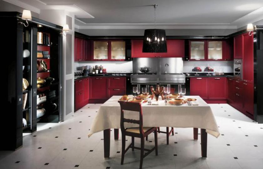 Współczesne wersje kuchni w różnych kolorach. Kolekcja Absolute Classic. SCAVOLINI