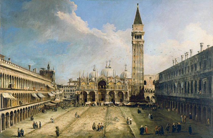 Canaletto, Plac Świętego Marka w Wenecji , Museo Thyssen-Bornemisza.