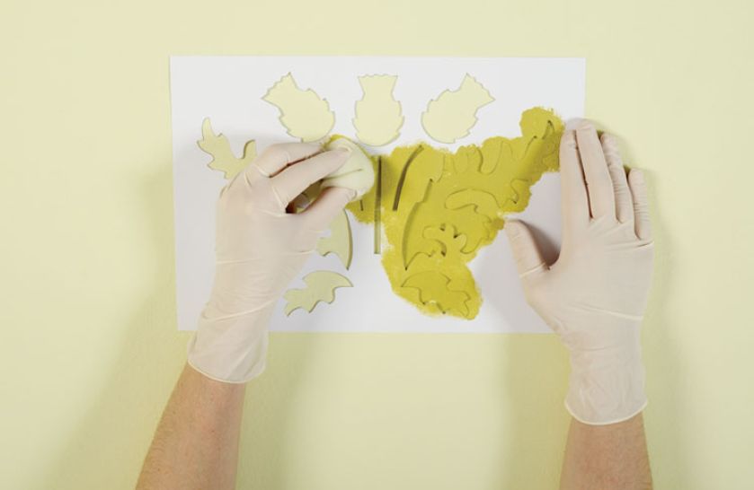 Szablony do samodzielnego ozdabiania domu. Wzór kwiatowy.