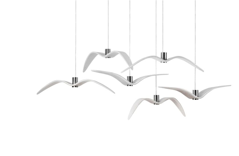 Lampa Night Birds, Łagodne światło LED, BROKIS, brokis.cz