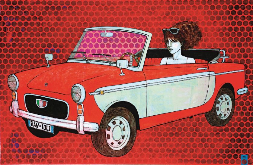 Michał Warecki, Ravioli , 120 x 81 cm, akryl na płótnie