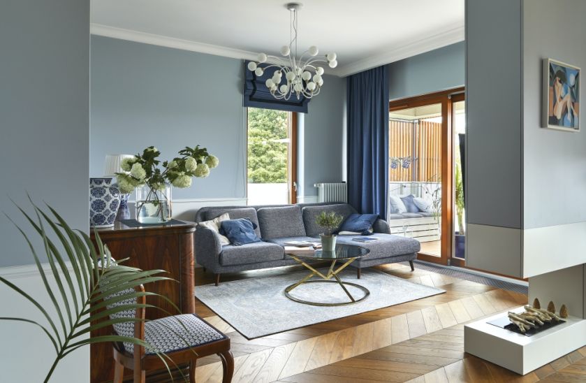 salon w stylu amerykańskim