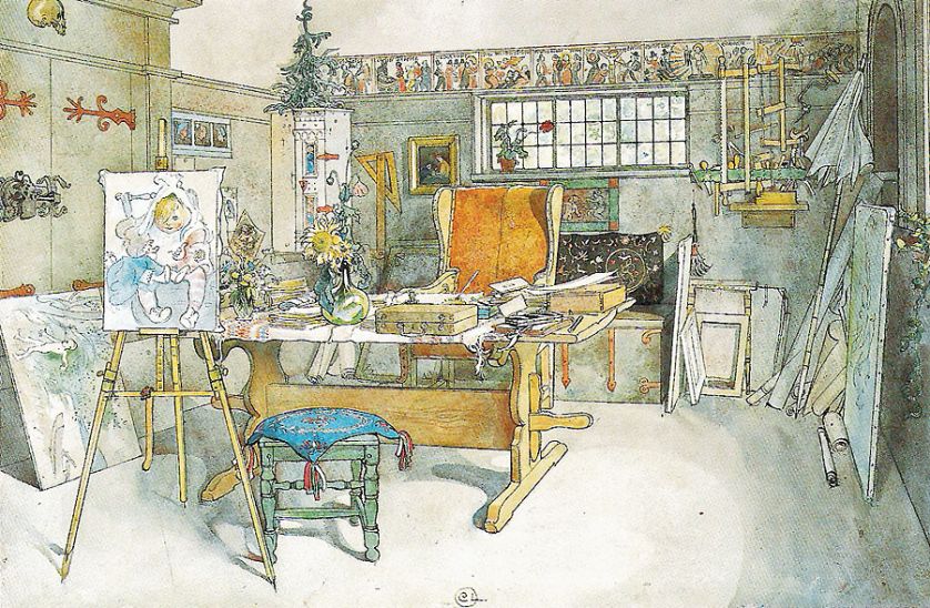 Wydany w 1899 roku album z obrazami Carla, zatytułowany Ett hem ( W domu ) raz na zawsze zmienił nie tylko