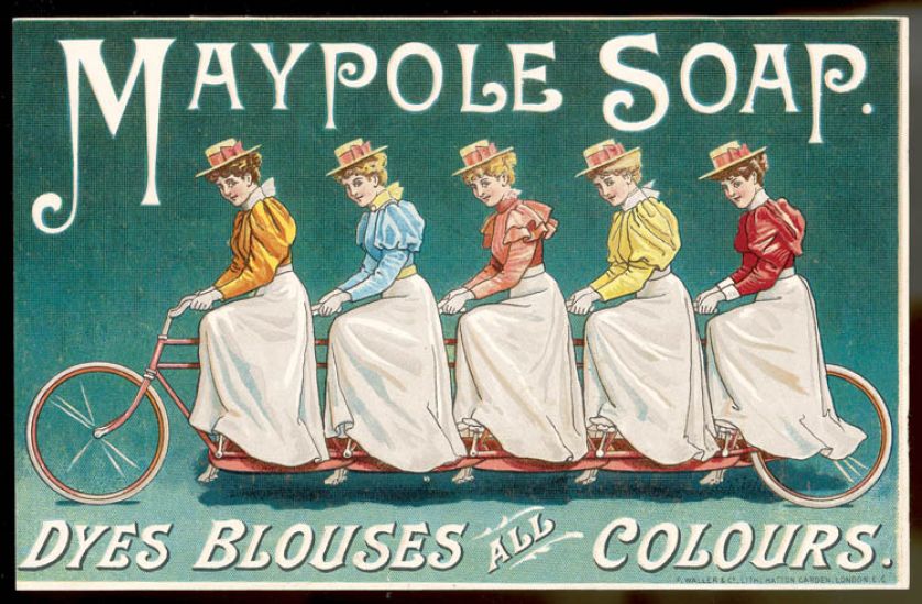 Panie reklamujące Maypole Soap , 1900 r. Fot. BE W
